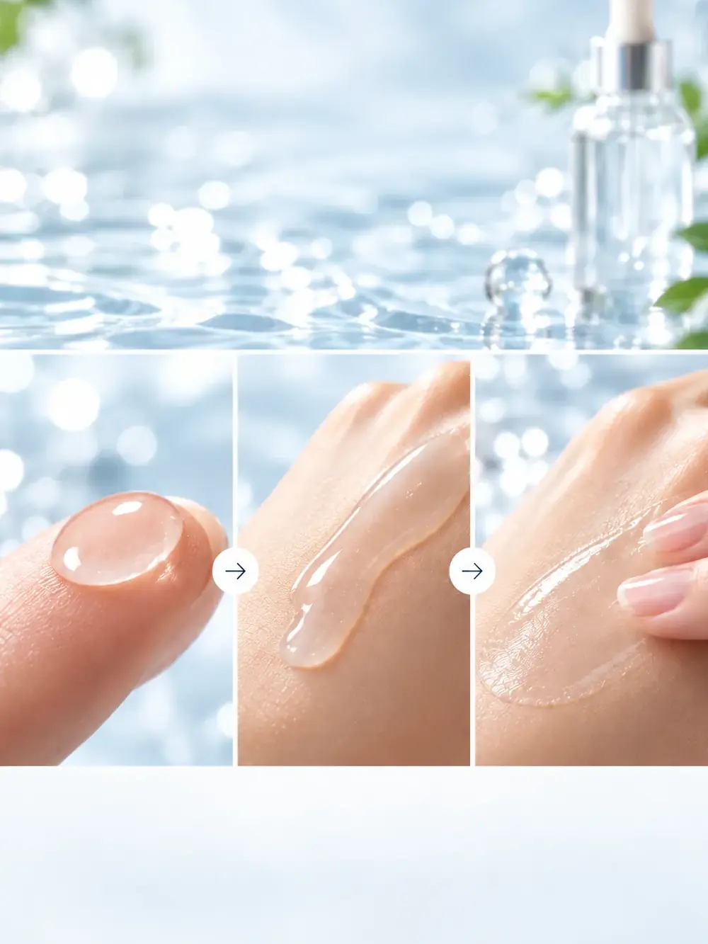 SIMPLE TEXTURE 매일 사용하기 좋은 심플한 텍스처 처음 에는 맑고 촉촉하게 펴 바를 때는 부드럽고 가볍게 마무리 는 산뜻하게